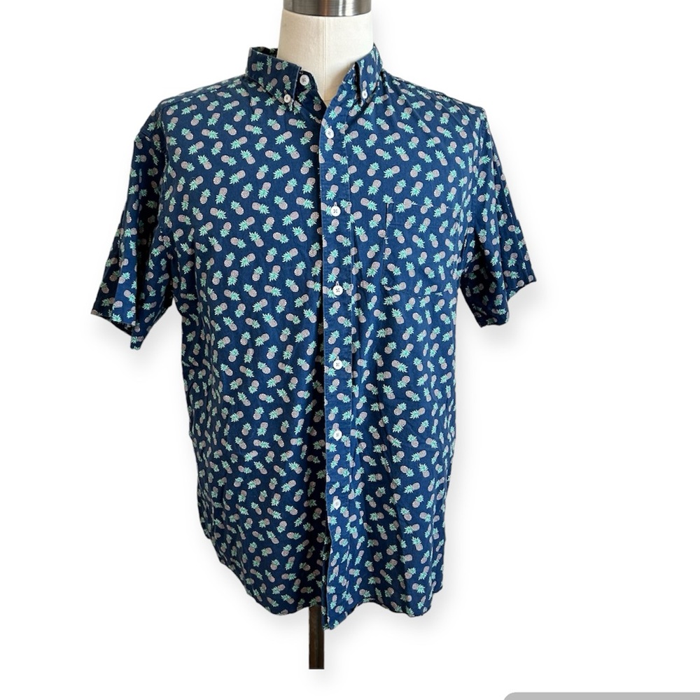 Nick graham men’s XL pineapple button down shirt
